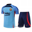 Tracksuit Barcelona 2022-2023 Short Sleeve Blue - Shorts