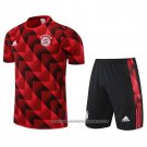 Tracksuit Bayern Munich 2022-2023 Short Sleeve Red - Shorts