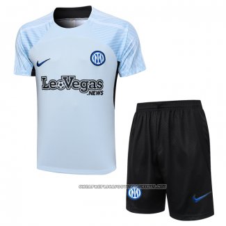 Tracksuit Inter Milan 2023-2024 Short Sleeve Blue - Shorts