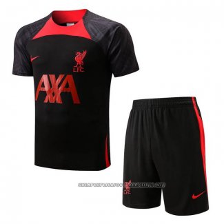 Tracksuit Liverpool 2022-2023 Short Sleeve Black - Shorts