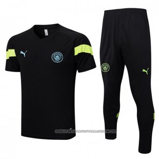 Tracksuit Manchester City 2022-2023 Short Sleeve Black