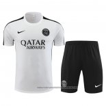Tracksuit Paris Saint-Germain 2023-2024 Short Sleeve White - Shorts