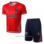Tracksuit Paris Saint-Germain Jordan 2022-2023 Short Sleeve Red - Shorts