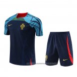 Tracksuit Portugal 2022-2023 Short Sleeve Blue - Shorts