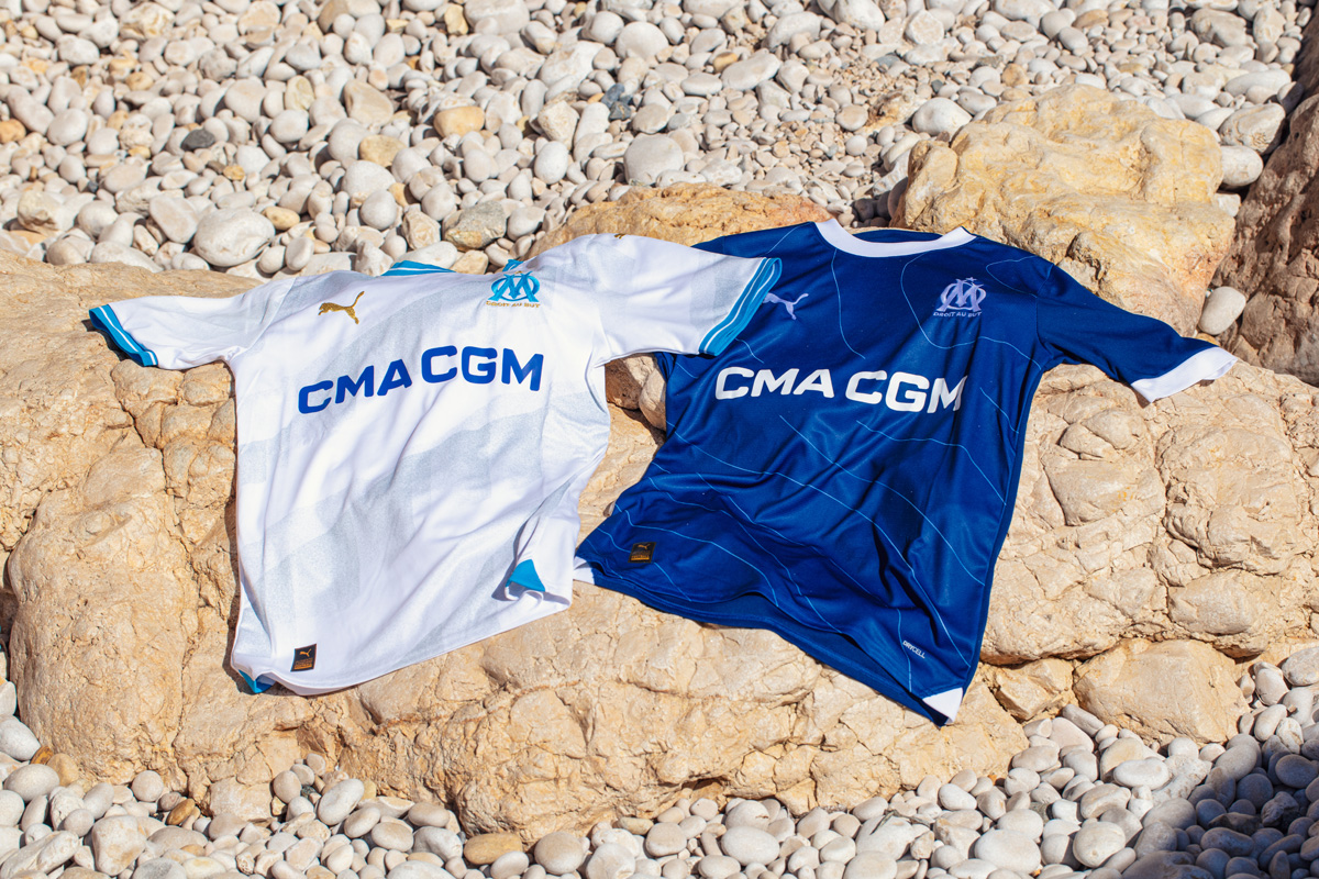 Olympique Marseille football shirts.jpg